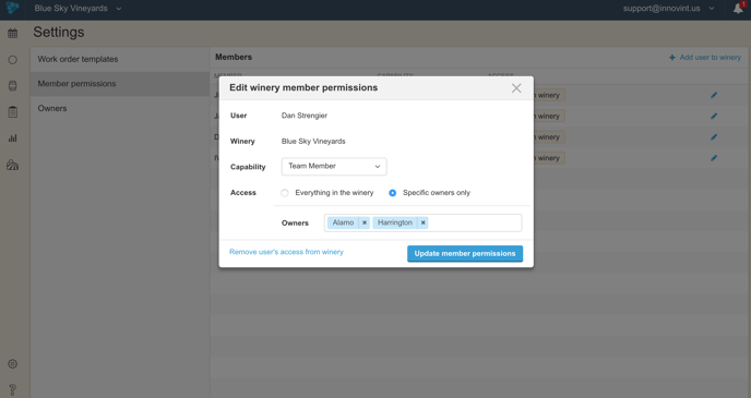 Owner-based Permissions and Member Capabilities Overview Highlight-edit permission