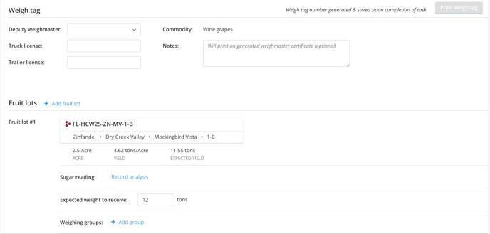 Receive Fruit Advanced Fields