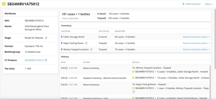 SKU Details Page