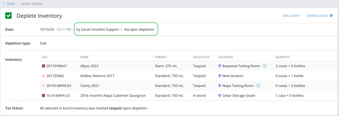 SUPPLY - submitted open depletion