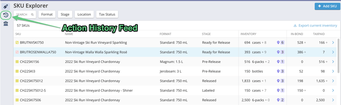SUPPLY Reports - Action History icon
