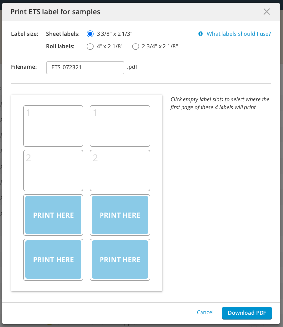 How to Pull ETS Samples for Analysis