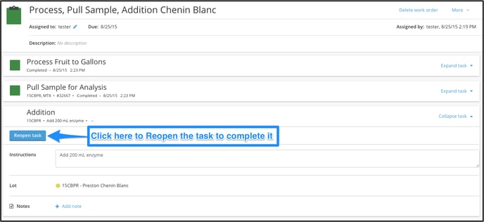 Skipping a Task within a Work Order-reopen