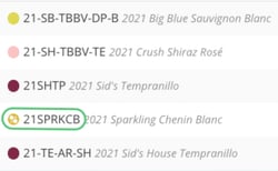 Sparkling OVerview_lot list