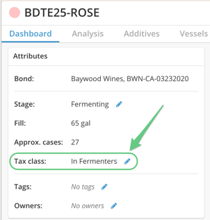 Tax Class_In Fermenters