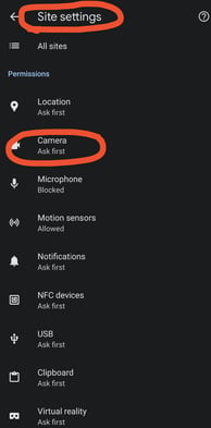 Troubleshooting the Scanner-chrome cam