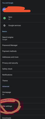 Troubleshooting the Scanner-chrome site settings