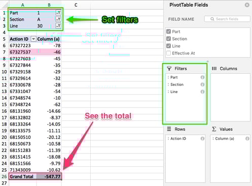 Understanding the TTB Audit Report-set filters