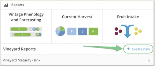Vineyard Block Analysis Reports-create new