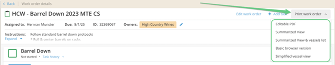 WO Print - 5 options