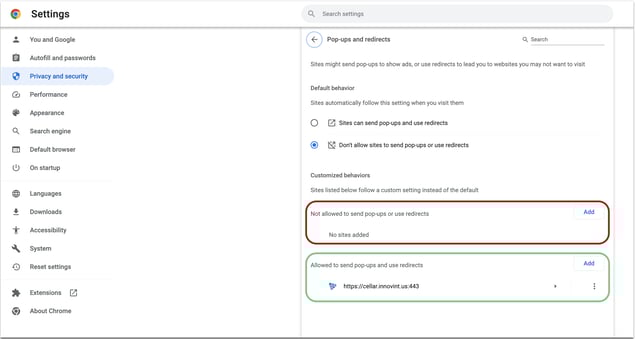 Why isnt my report export downloading-check pop ups