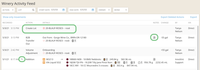 Winery Activity Feed-navigation