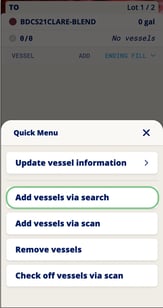 Work Order Overview-add vessel via search