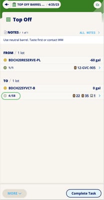 Work Order Overview-green checkmark