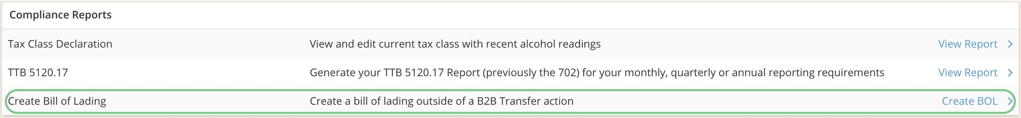 Create a Bill of Lading